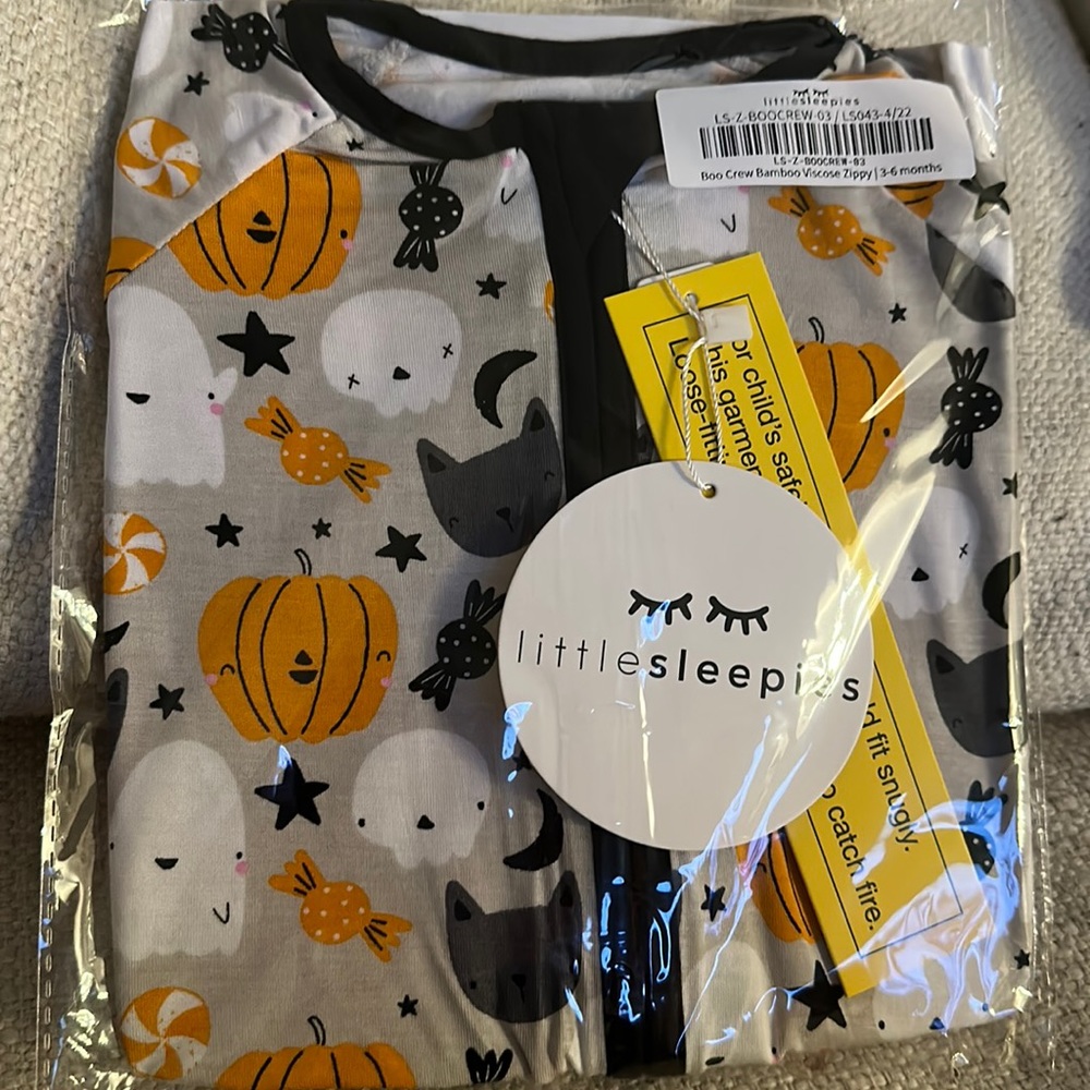 Brand new little sleepies 3-6 month Halloween sleeper